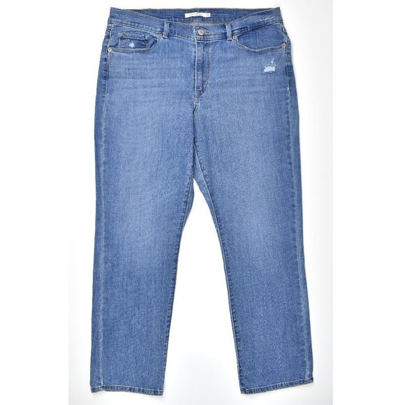 Levi's Classic Straight Distressed Jeans 14 Short - Picture 1 of 6